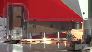 LC 1025  cutting 10 mm thickness with SIMASV notching machine [upl. by Brendin570]