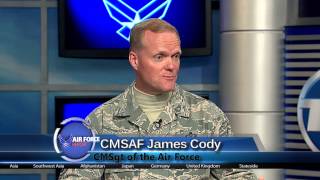 Air Force Report Chief Chat  The CMSAF answered questions from Airmen [upl. by Hannaoj]