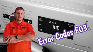 code erreur F03 for whirlpool FreshCare washing machine code panne Whirlpool F03 ariston hotpoint [upl. by Yoko474]