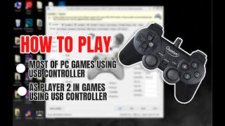 How to play most of the games using x360ce  Full guide  play as 2nd player using USB controller [upl. by Ponce]