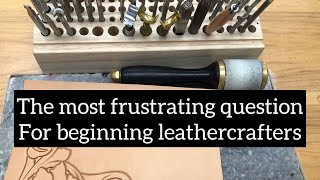 I wish I had this answer when I started tooling leather [upl. by Grussing]