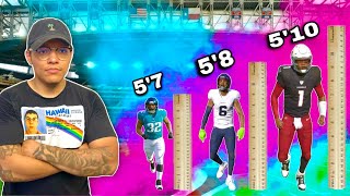 I Built a Team Using The SHORTEST NFL Players  Madden NFL 24 [upl. by Atinal]