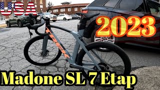 2023 Trek Madone SL 7 Disc eTap unboxing My new road bike [upl. by Darmit]