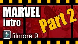 How To Make Marvel Intro PART 2  Filmora Tutorial [upl. by Kosey807]