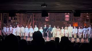 Hamilton UK Tour Curtain Call  Palace Theatre Manchester  Wednesday 6th December 2023 [upl. by Partan]