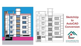 SketchUp to AutoCAD 2d Conversion [upl. by Nosylla]