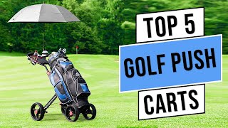 Best Golf Push Carts 2023  Top 5 Best Golf Push Cart  Reviews [upl. by Euqinahc]