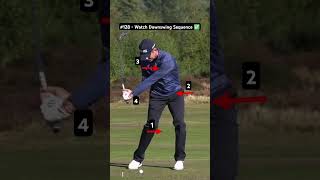 Downswing Sequence Golf Swing Tips slowmotion [upl. by Courtney508]