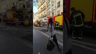 Lyon  pompiers en grève en pleine intervention 2024 10 23 [upl. by Dulla846]