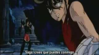 muerte de saga saint seiya [upl. by Yeldar836]