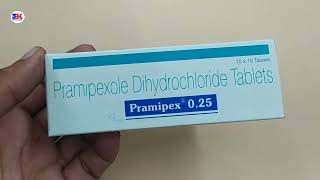 Pramipex 025 Tablet  Pramipexole Dihydrochloride Tablet  Pramipex 025mg Tablet Uses Benefits [upl. by Ahsratal]