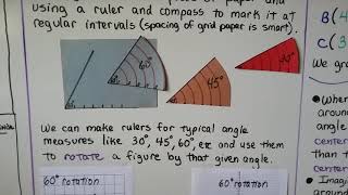 Geometry 93b Drawing rotations in the coordinate plane [upl. by Huldah285]