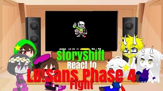 StoryShift react to LBSans P4 Fight [upl. by Ardnwahs]