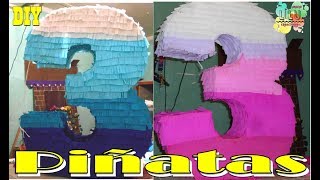 Como hacer una piñata de números  DIY  Decoración [upl. by Daigle217]