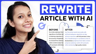 How to Rewrite Articles for FREE SEO Optimized [upl. by Anaihsat238]