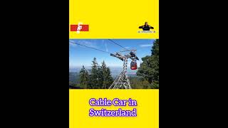 Cable car in Switzerland Switzerland railway Switzerland natural beauty [upl. by Markland]