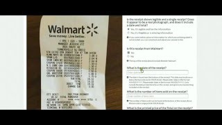 Transcribe Information From A Receipt Walmarthow to do Crowdflower tasks [upl. by Ekaj478]