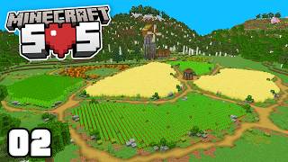 Minecraft SOS Ep 2  THE ULTIMATE FARM [upl. by Ritch]