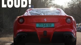 LOUD Ferrari F12 Berlinetta  Start up and LOUD revs [upl. by Aicelet]