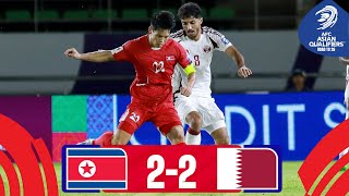 DPR Korea  Qatar  Highlights  AsianQualifiers  Road To 26 [upl. by Geier]