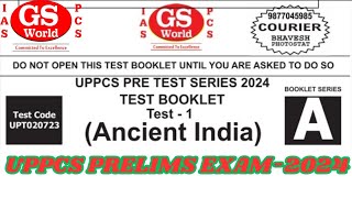 UPPCS PRE EXAM2024GS World प्राचीन इतिहास🔥🔥uppcspyqpcsvishal sironlyselectionpoint4976 [upl. by Massimiliano]