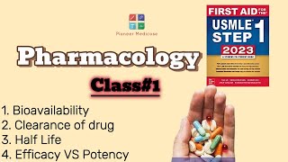 USMLE STEP1 General Pharmacology Class1 Bioavailability Clearance of drug Efficacy Potency [upl. by Mimajneb]