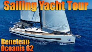 Beneteau Oceanis 62 Sailing Yacht Tour  Penultimo [upl. by Soutor]