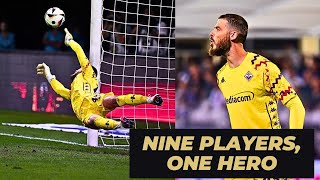 David de Gea Saves Fiorentina with Heroic Performance  Epic Penalty Shootout Drama [upl. by Nirrek]