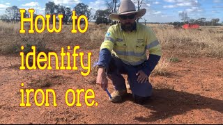 How to identify iron ore deposits Magnetite [upl. by Saidel314]