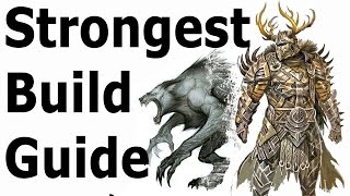 Skyrim The Strongest Build Guide Werewolf Class Setup [upl. by Santa]