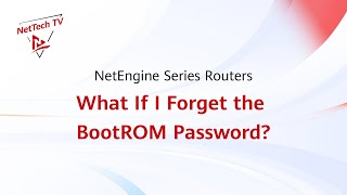 NE Router MustKnows What If I Forget the BootROM Password of a NetEngine Series Router [upl. by Submuloc]