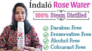 Best Pure Rose Water  Indalo Rose Water Honest Reviews  Preservative Free Fragrance Free [upl. by Isobel]