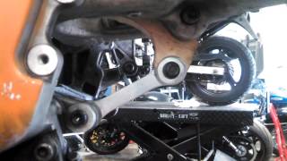 SV 650 single swingarm conversion VFR 800 [upl. by Ainevul602]