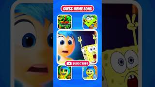 Guess Meme Song  Inside Out 2 Sing Zoonomaly Spongebob Theme Song meme insideout2 shorts [upl. by Ecirtra]