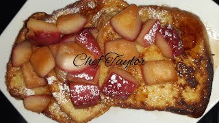 Easy to make Stewed Cinnamon ApplesBreakfast IdeasChef Taylor [upl. by Ynned]