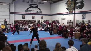 Martial Arts Demo to Taiko Japanese Drums [upl. by Rayford370]