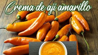 Crema de aji amarillo  receta fácil [upl. by Ardnik]