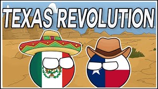 The Lone Star Republic  The Texas Revolution In Country Balls [upl. by Costanzia736]