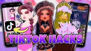 Testing TOP VIRAL TikTok OUTFIT HACKS In Dress To Impress dti dresstoimpress dtiupdate [upl. by Bogey501]