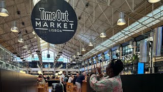 LISBON MARKET ADVENTURE  Time Out Market Lisboa  Eat Drink amp Explore [upl. by Ahsirak]