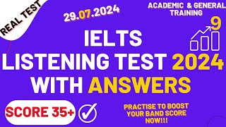 IELTS Listening Practice Test 2024 with Answers  29072024 [upl. by Flo]