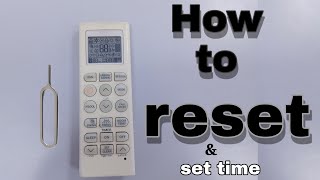 How to reset lg ac remote  set time in ac remote  lg ac remote not working [upl. by Romalda274]