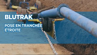 Blutrak  La solution pour poser des tuyaux en fonte ductile en tranchée étroite SaintGobain PAM [upl. by Birkle]