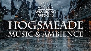 Harry Potter Music amp Ambience  Hogsmeade Relaxing Music Crowd Noise and Snow [upl. by Winters]