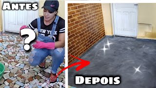 Cimento queimado no piso Fácil e Barato  Veja o produto que deixa o piso super resistente [upl. by Nerrot704]