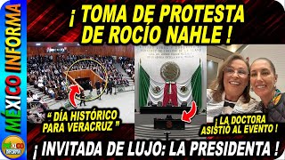 ¡TOMA DE PROTESTA DE ROCÍO NAHLE COMO GOBERNADORA CLAUDIA SHEINBAUM INVITADA DE LUJO [upl. by Miarzim350]