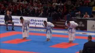 Team Kata  Bunkai UNSU by Peru National Team  21st WKF World Karate Championships [upl. by Karp]