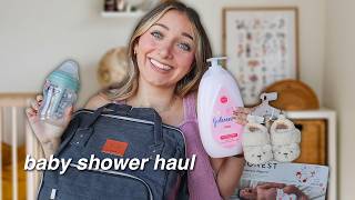 Baby Shower Haul First Time Mom [upl. by Danielson]