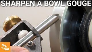 Sharpening a Bowl Gouge Woodturning Howto [upl. by Andrien959]