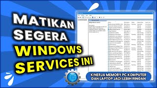 Cara Mematikan Windows Services Yang Tidak perlu Di Windows 10 [upl. by Akimad]